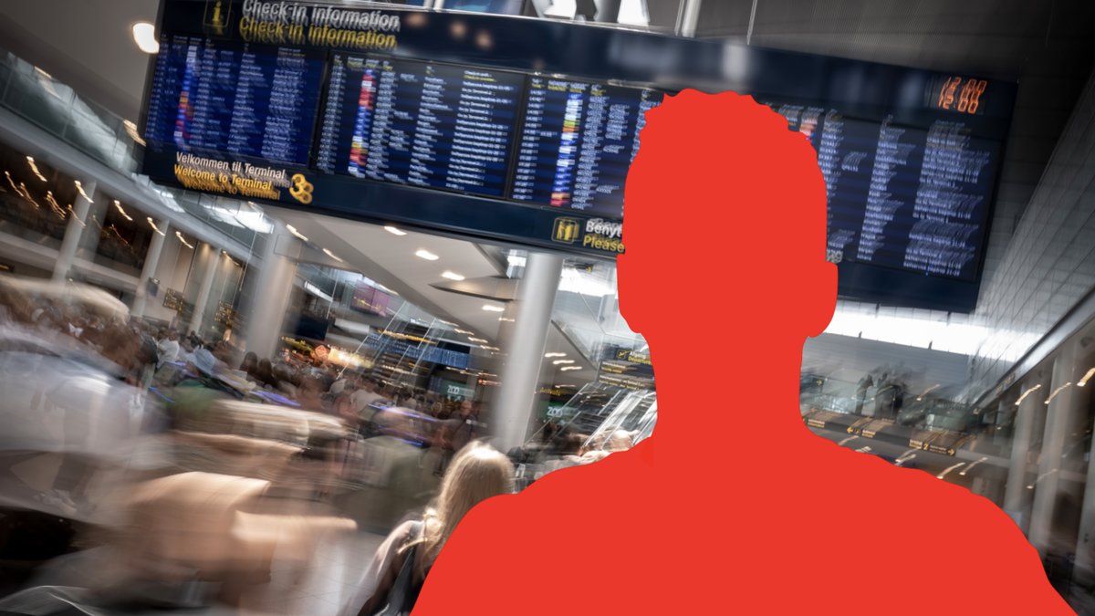 En man är misstänkt för hot på Kastrup flygplats, efter att ha uppgett att han hade en bomb i sin väska